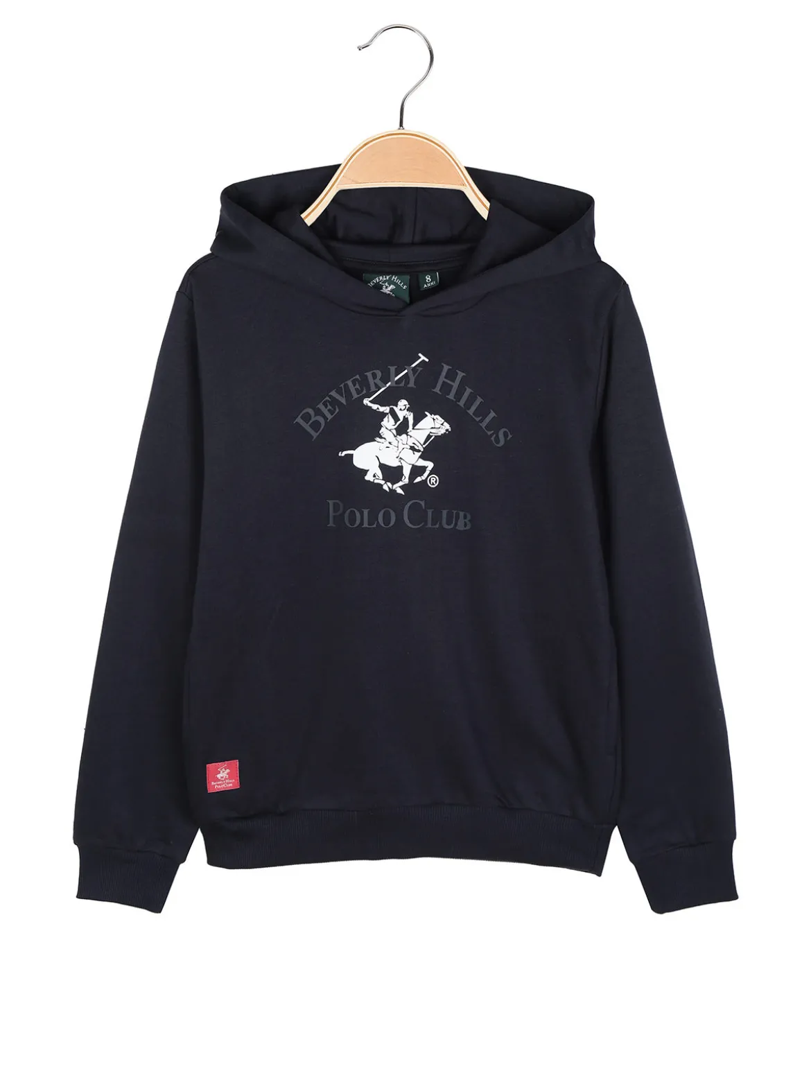 Polo Club Felpa da bambino con cappuccio e tasche laterali