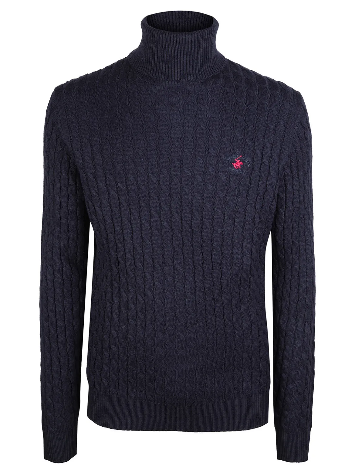 Polo Club Maglione dolcevita da uomo a trecce