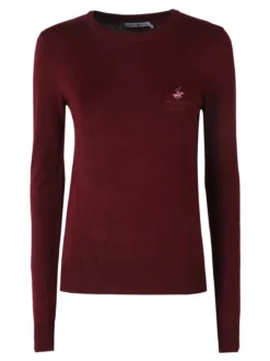 Polo Club Maglione girocollo da donna - bordeaux