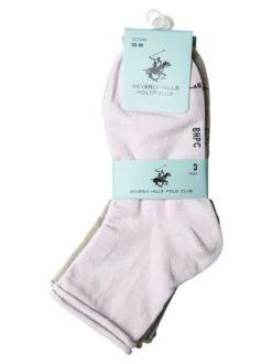 Polo Club 3 Paia di calze corte da donna taglio laser