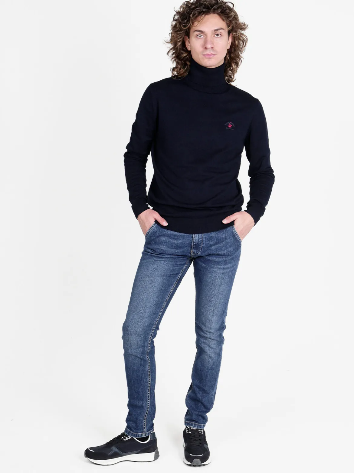 Polo Club Pullover dolcevita in maglia da uomo