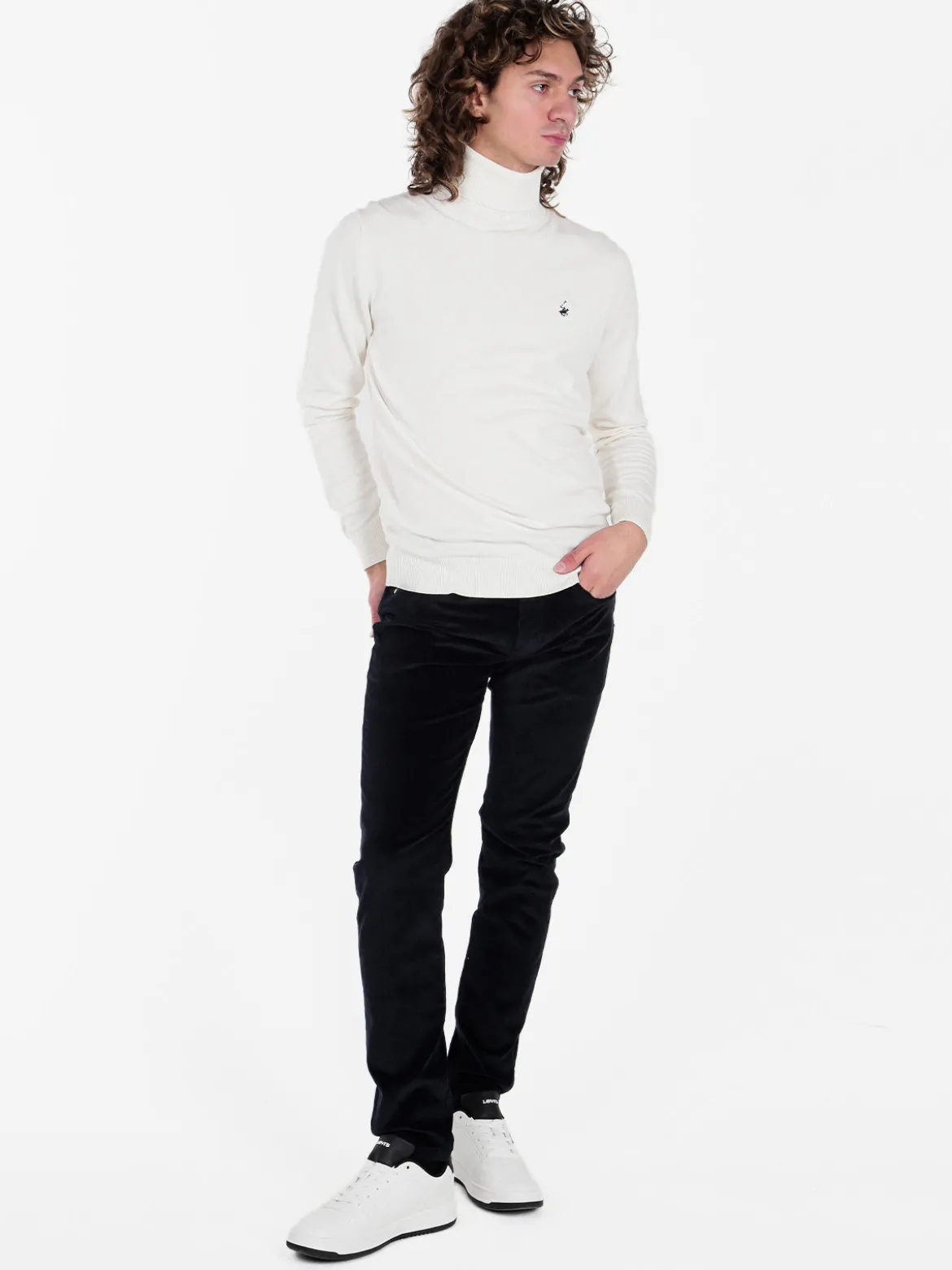 Polo Club Pullover dolcevita in maglia da uomo