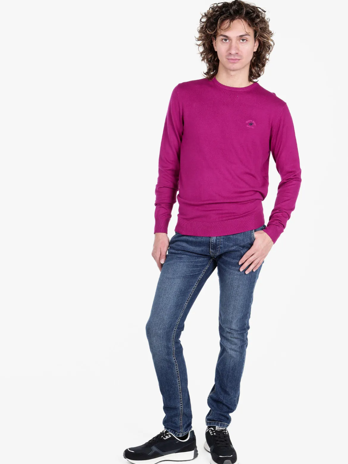 Polo Club Pullover girocollo da uomo in maglia