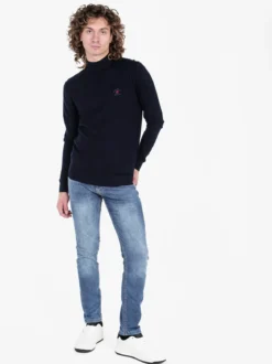 Polo Club Pullover in maglia da uomo con collo a lupetto