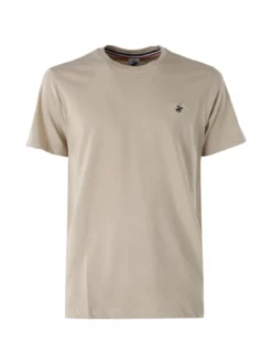 Polo Club T-shirt girocollo da uomo in cotone - sabbia