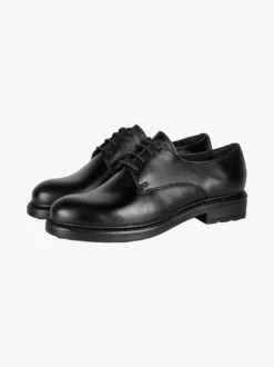 Posch Francesine donna stringate in pelle - nero