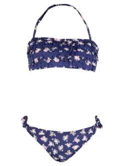 Power Flower Bikini bambina fiorato a fascia