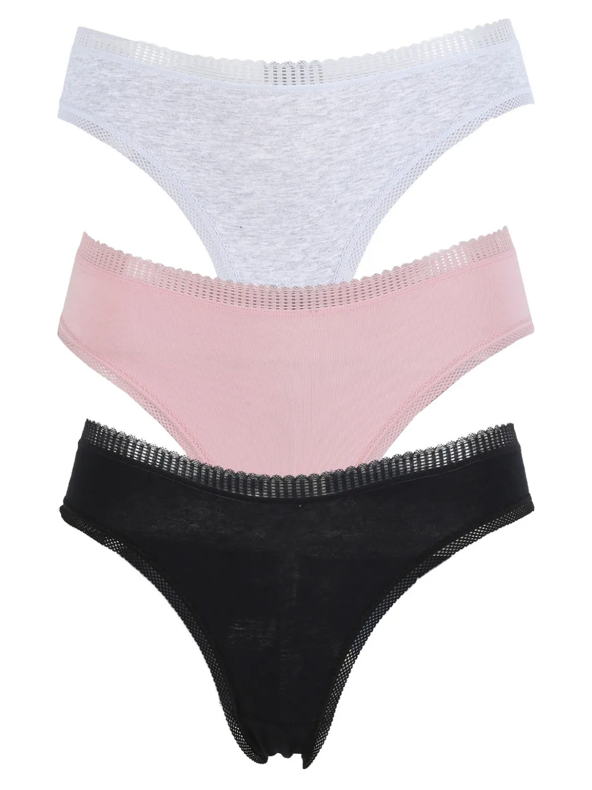 Power Flower Confezione da 3 slip donna in cotone