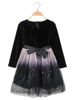 Pretty Baby Vestito elegante da bambina in velluto e tulle