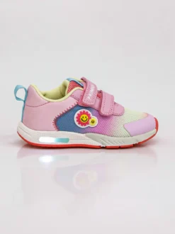 Primigi Sneakers da bambina con strappi e luci - rosa