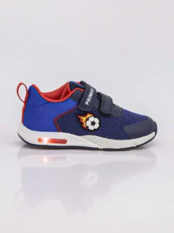 Primigi Sneakers da bambino con strappi e luci - blu scuro