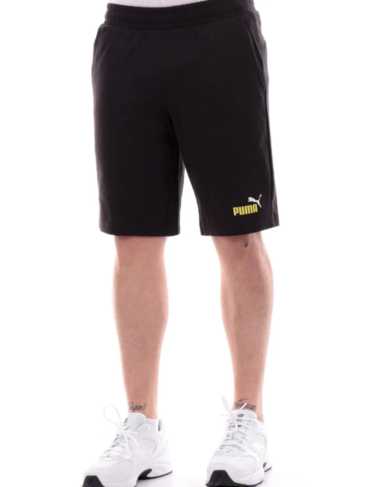 Puma Bermuda sportivi da uomo in cotone