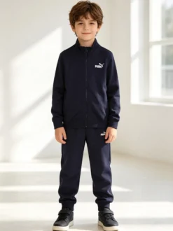 Puma FULL ZIP SWEAT SUIT FL Completo tuta invernale da bambino - blu scuro