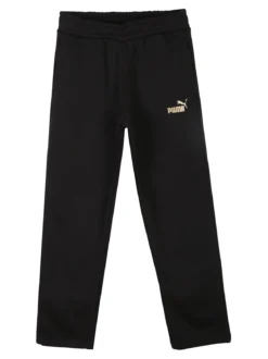 Puma METALLIC SWEAT SUIT Completo tuta da ragazzi con cappuccio e zip - nero