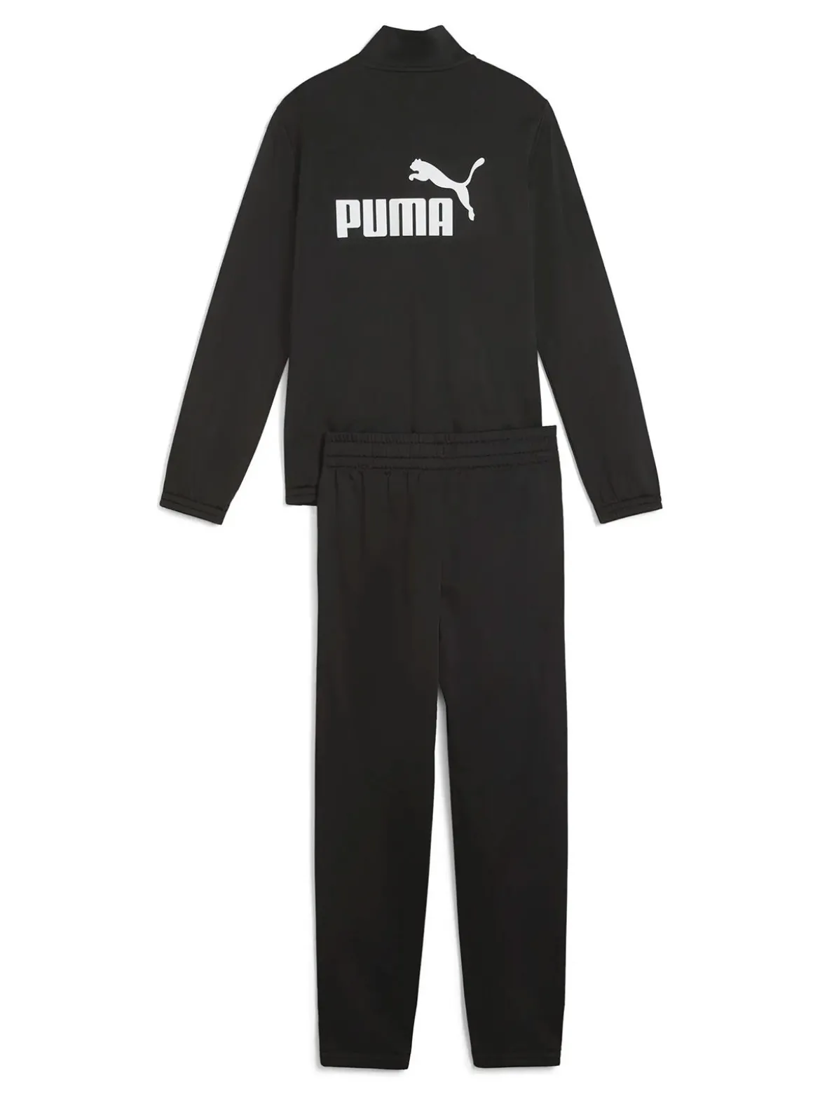 Puma Poly Suit Completo tuta 2 pezzi da bambini full zip con logo - nero