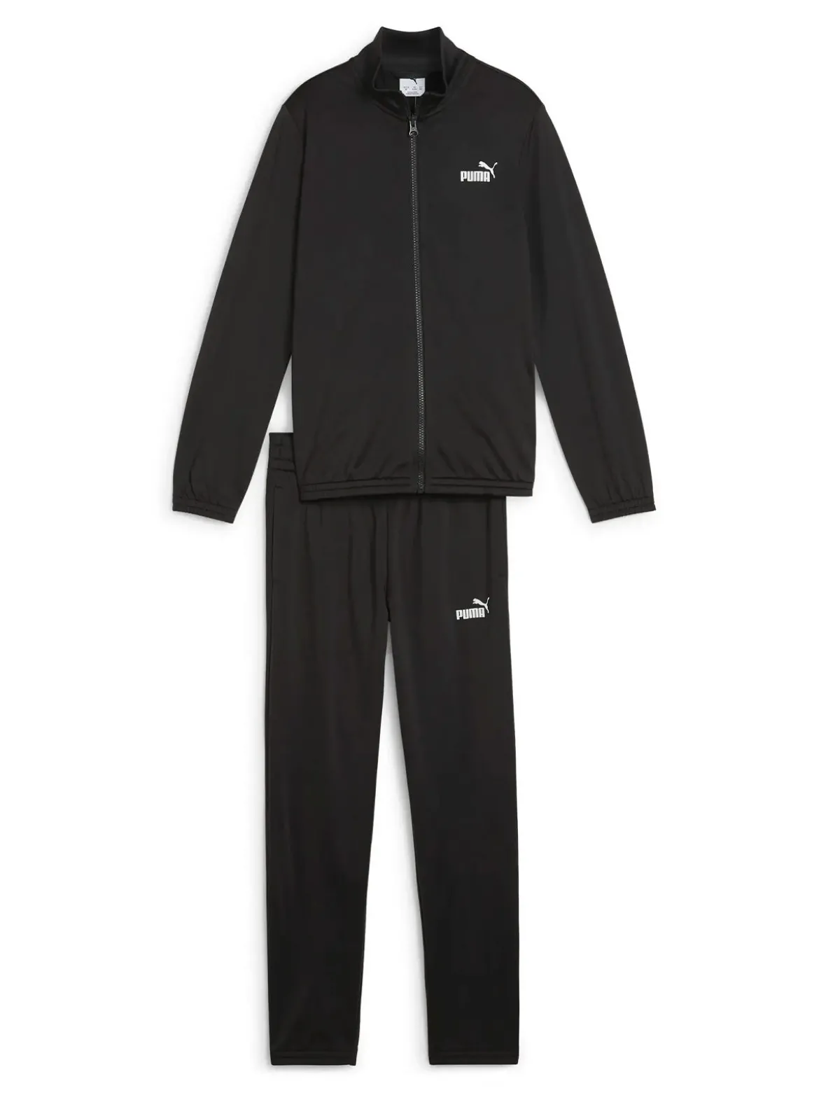 Puma Poly Suit Completo tuta 2 pezzi da bambini full zip con logo - nero