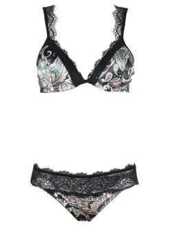 Pura P0708C Bralette imbottita + brasiliano in raso