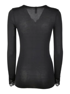 Pura P0716M Maglia donna in cashmere con pizzo