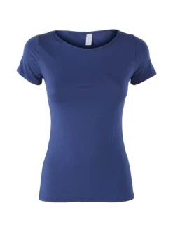 Pura T-shirt intima da donna in bamboo - blu scuro