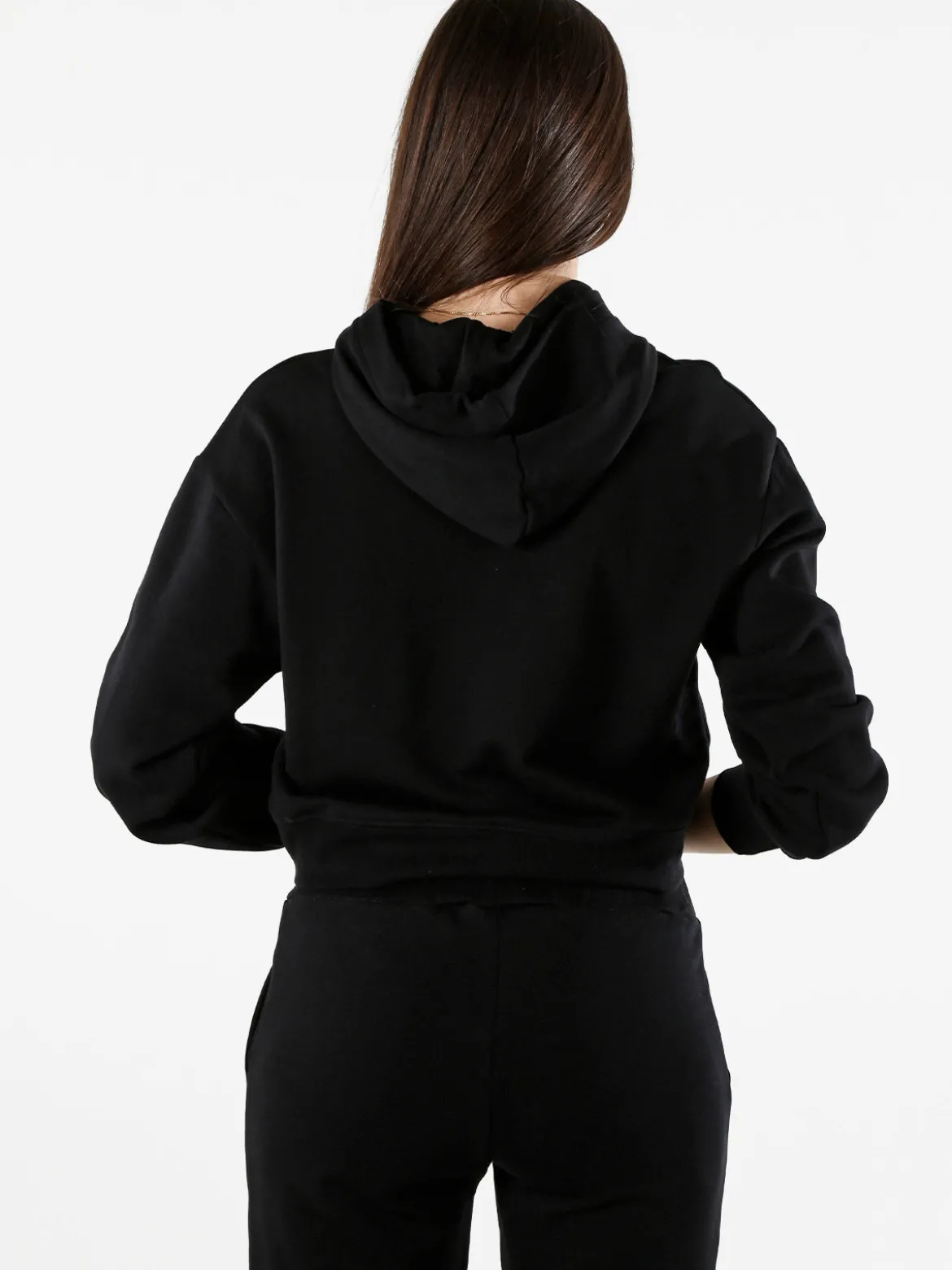 Pyrex Felpa da donna con cappuccio e logo - nero