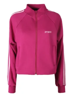 Pyrex Felpa sportiva da donna full zip a collo alto - fucsia