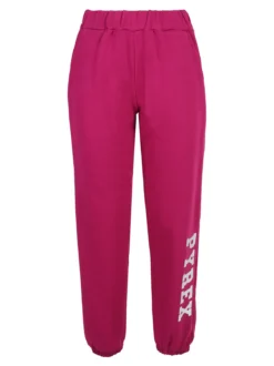 Pyrex Pantaloni tuta da donna felpati con elastico finale - porpora