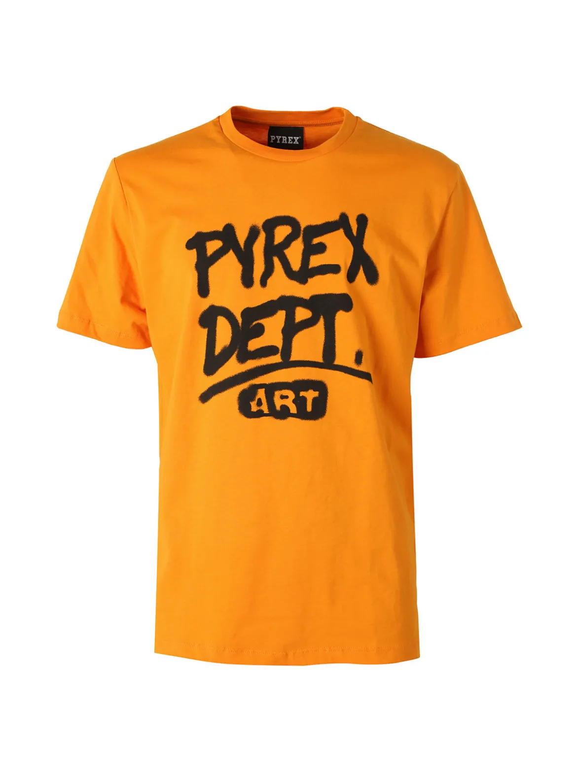 Pyrex T-shirt da uomo in cotone con logo - arancione