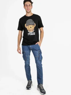Pyrex T-shirt da uomo in cotone - nero