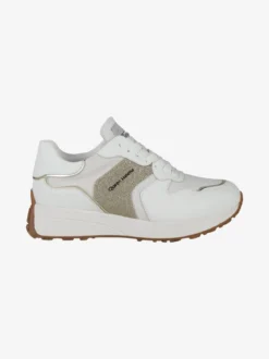 Queen Helena Sneakers donna brillantinata con zeppa