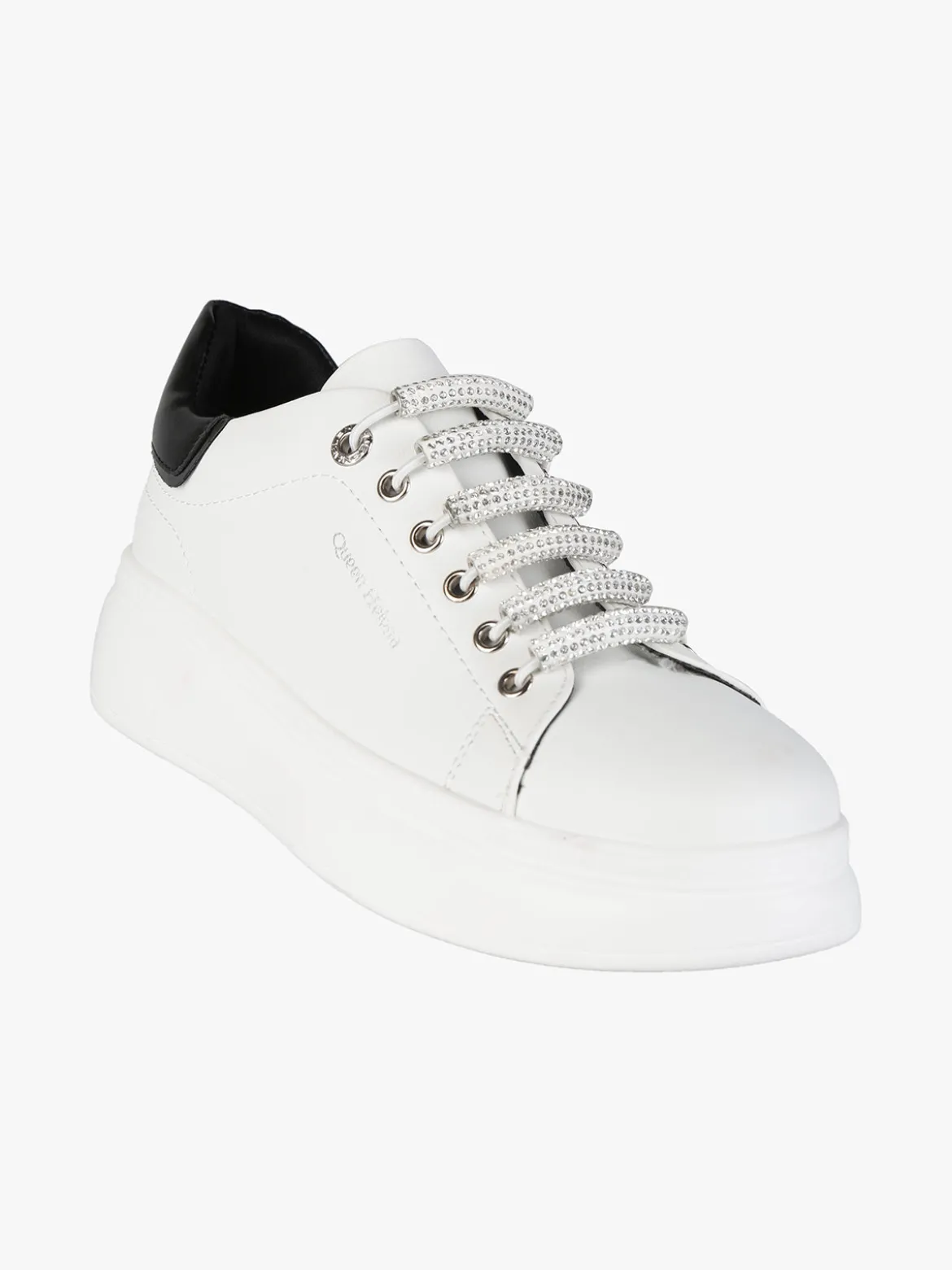 Queen Helena Sneakers donna con lacci elastici e platform