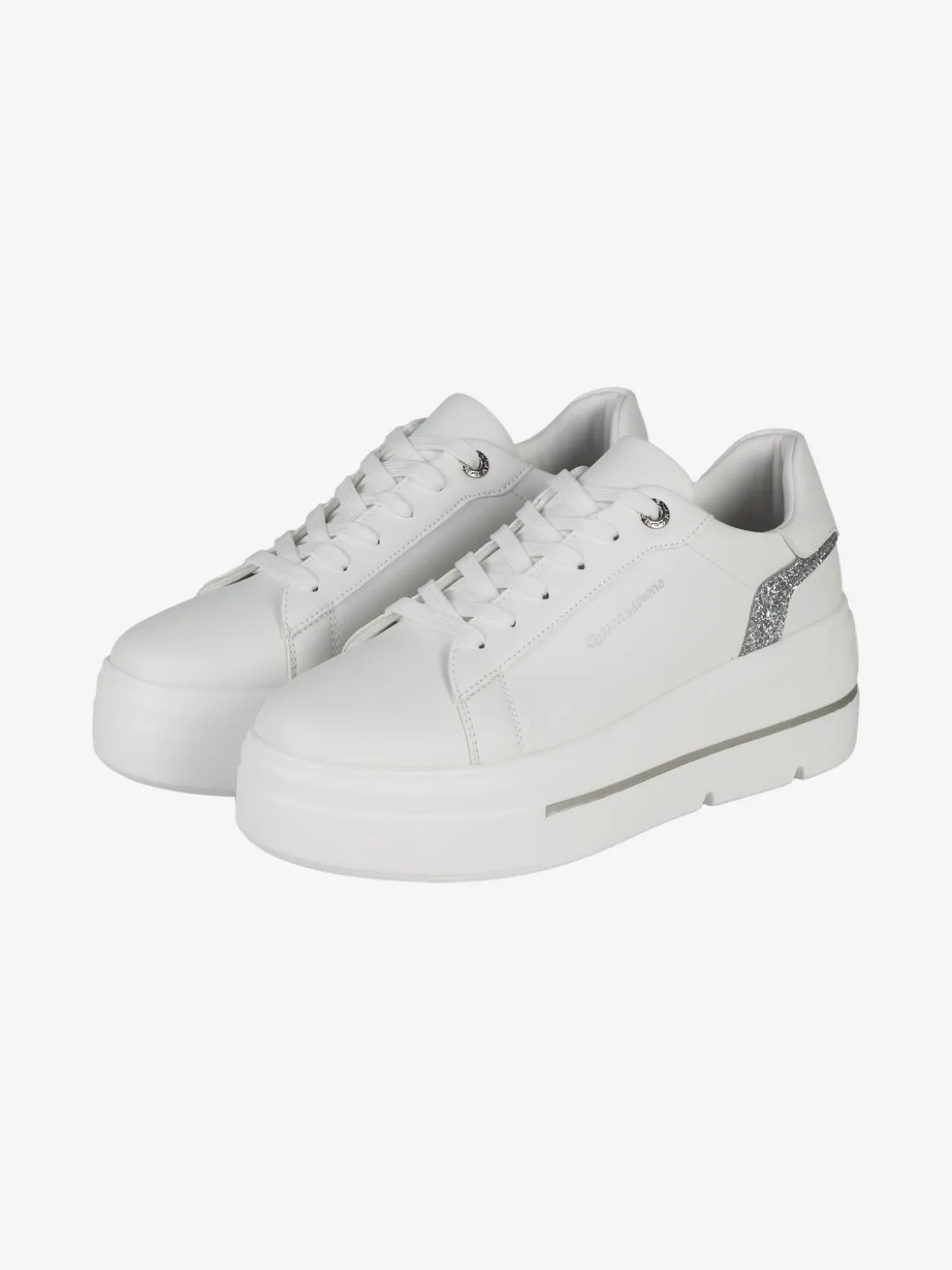 Queen Helena Sneakers donna con platform e glitter
