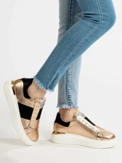 Queen Helena Sneakers donna slip on con strass