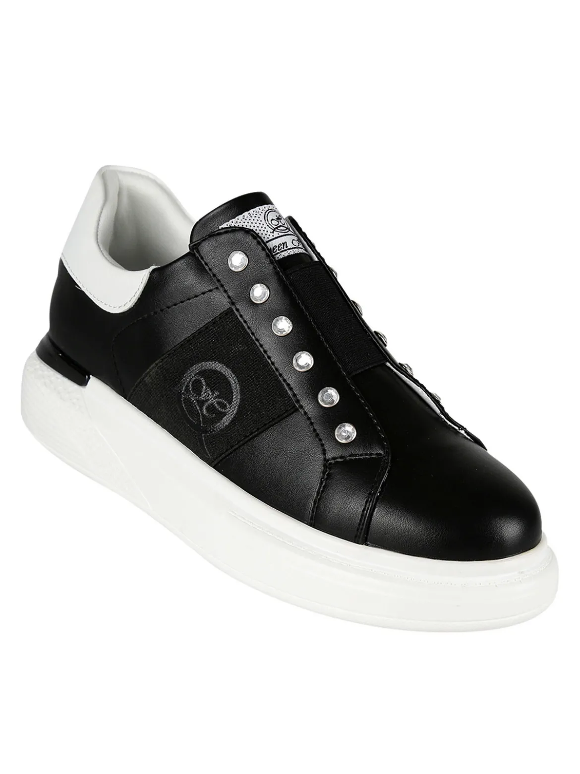 Queen Helena Sneakers donna slip on con strass