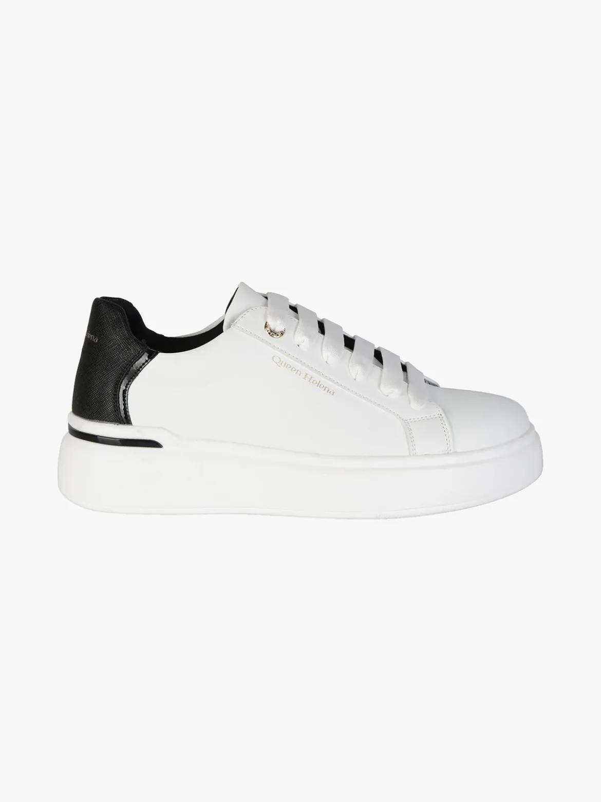 Queen Helena Sneakers donna stringate con suola alta