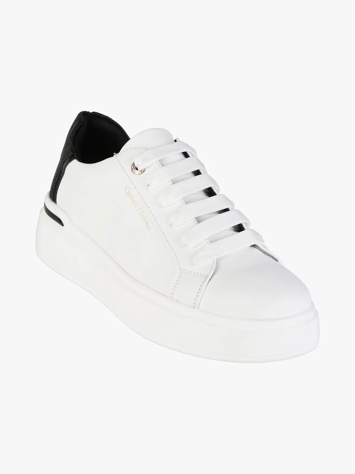 Queen Helena Sneakers donna stringate con suola alta