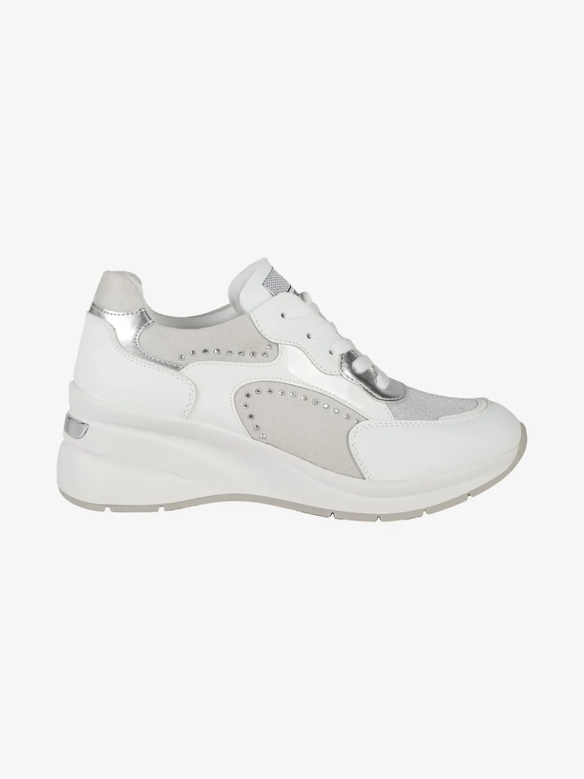 Queen Helena Sneakers donna stringate con zeppa