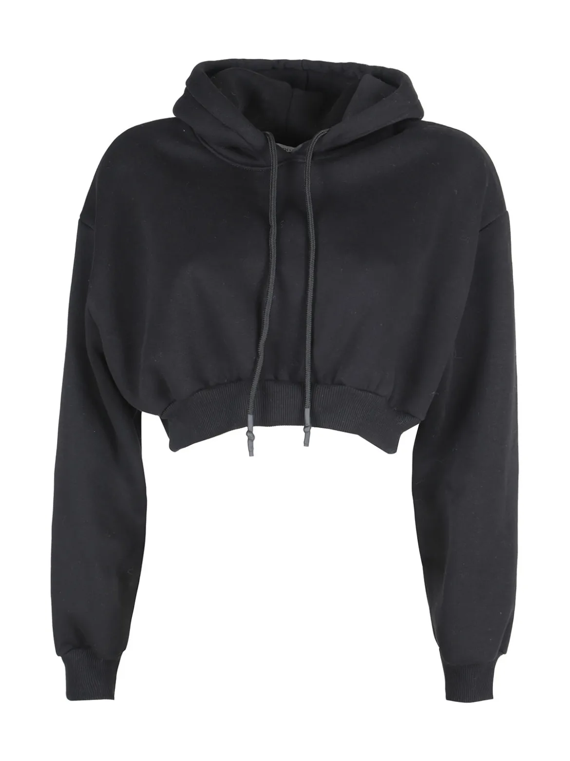 Raggi Lunari Felpa crop da donna con cappuccio