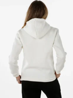Raggi Lunari Felpa pesante da donna con cappuccio - bianco