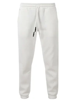 Raggi Lunari Pantaloni tuta da donna felpati con coulisse - bianco