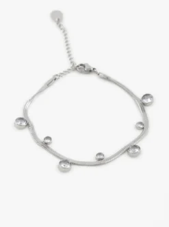 Rejena Bracciale piatto con strass