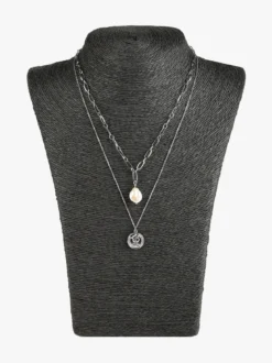 Rejena Collana donna in acciaio con perla