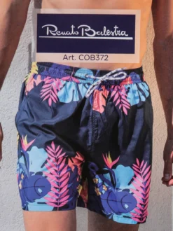 Renato Balestra Boxer da mare uomo con fantasia floreale