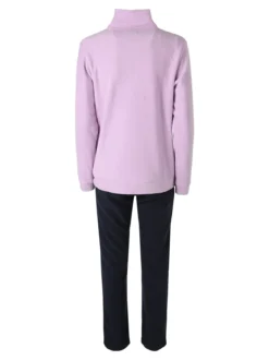 Renato Balestra Completo tuta da donna 2 pezzi in pile con zip - lilla