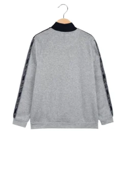 Renato Balestra Felpa pesante da ragazzo full zip con strisce sulle maniche