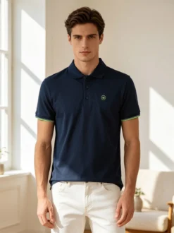 Renato Balestra Polo da uomo in cotone a maniche corte