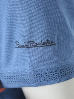 Renato Balestra Polo da uomo in cotone a maniche corte - blu