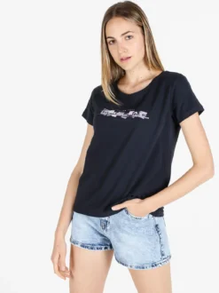 Renato Balestra T-shirt donna in cotone bielastico con scritta e strass