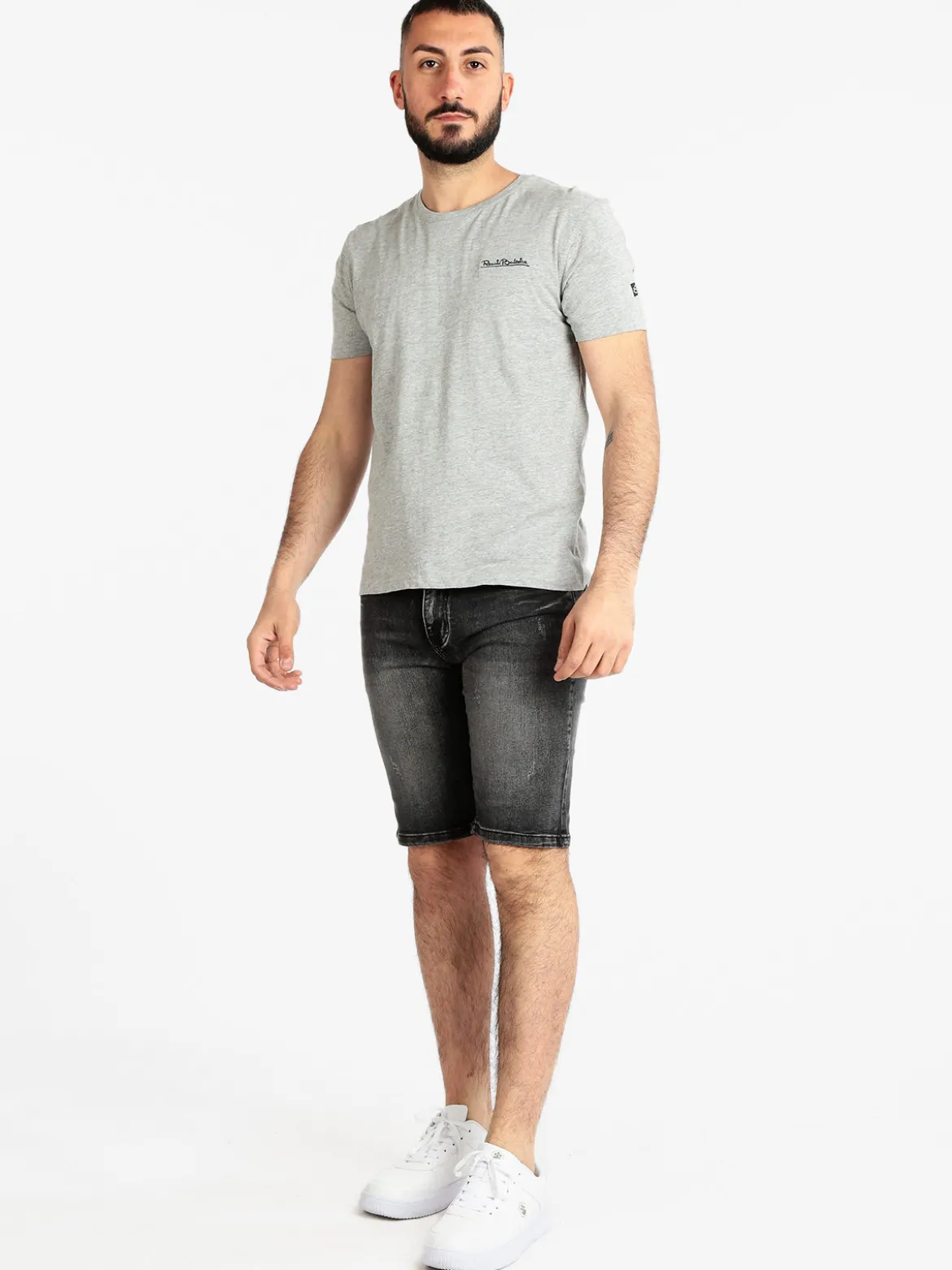 Renato Balestra T-shirt girocollo da uomo in cotone