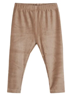 Re Panda Completo lungo da neonata con maglietta e leggings in velluto a costine - beige