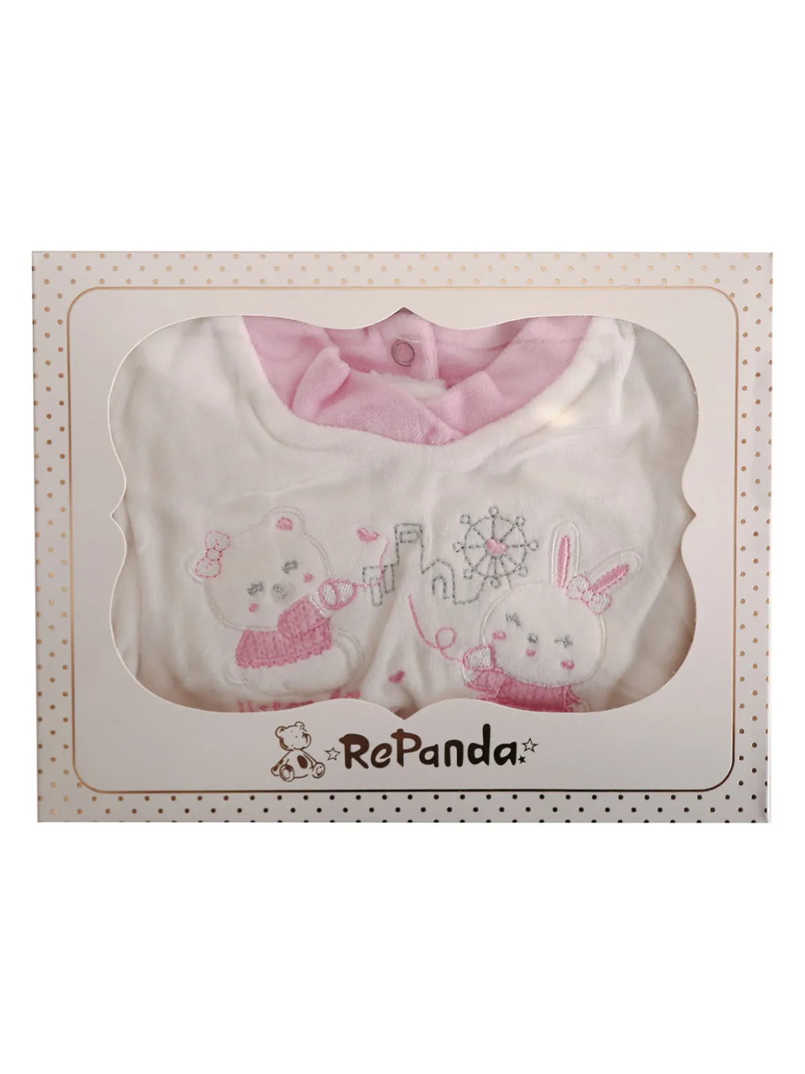 Re Panda Tutina da neonata in ciniglia